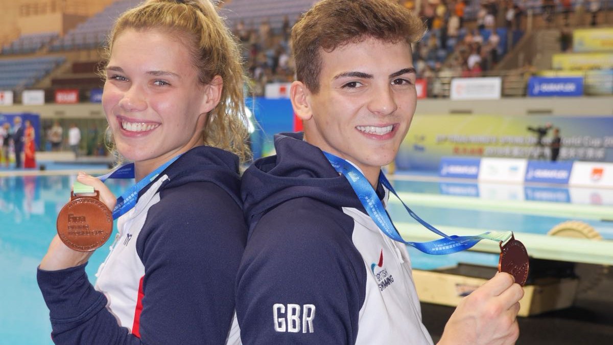 Reid and Haslam pairing leads to World Cup bronze | British Swimming