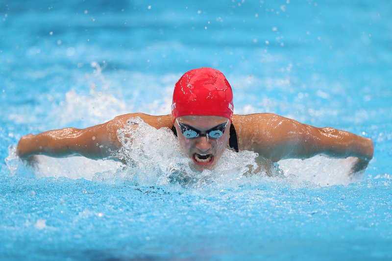 British quartet break relay record, as Olympic swimming action gets ...